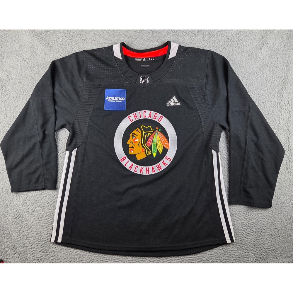 Adidas NHL Chicago Blackhawks Men Size 56 2XL Practice Authentic Jersey MIC